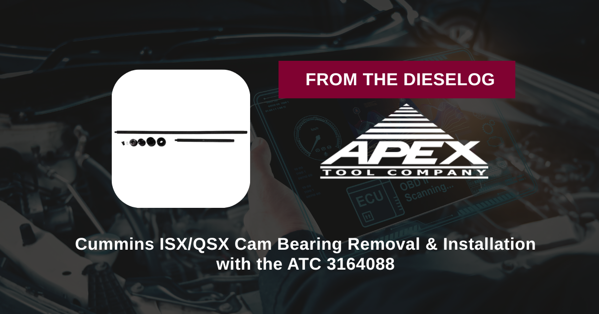 Cummins ISX/QSX Cam Bearing Removal & Installation with the ATC 3164088